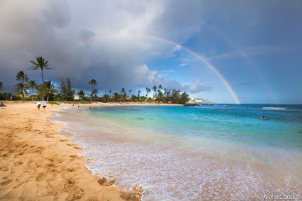 poipu beach kauai rainbow